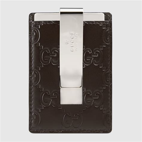 clipper wallet gucci|gucci leather money clip wallet.